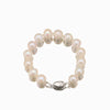 Wholesale Women's Retro Geometric Natural Pearl Bracelet With Electroplating