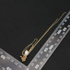 Wholesale Women's Retro Geometric Natural Pearl Earrings With Gold Plated Beads And Tassel Pendant