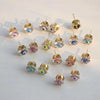 Wholesale Women's Retro Geometric Oval Copper Glass Dripping Oil Enamel Eye Earrings With Electroplating And Oil Dripping Design