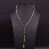 Wholesale Women's Retro Geometric Pearl Necklace With Freshwater Pearl Pendant And High End Cross Chain