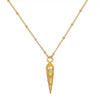 Wholesale Women's Retro Geometric Snakeshaped Necklace With Copper Chain And Titanium Steel Pendant Electroplated