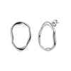 Wholesale Women's Retro Geometric Stainless Steel And 925 Silver Electroplated Earrings With Unique Niche Design