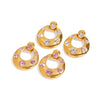 Wholesale Women's Retro Geometric Stainless Steel Electroplated Earrings