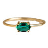 Wholesale Women's Retro Geometric Titanium Steel Birthstone Ring With Vacuum Plating 18K True Gold In Furnace
