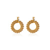 Wholesale Women's Retro Geometric Ushaped Stainless Steel Electroplated Earrings