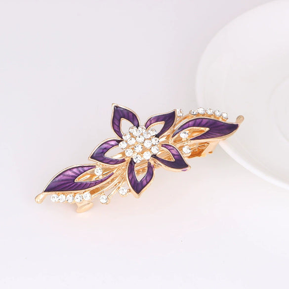 Wholesale Women's Retro Hair Accessories Rhinestone Oil Drop Clip