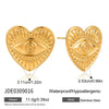 Wholesale Women's Retro Highend Electroplated Stainless Steel Heart Shape Geometric Earrings