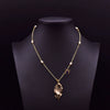Wholesale Women's Retro Highend Freshwater Pearl Geometric Style Necklace With Electroplating And Regular Chain