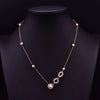 Wholesale Women's Retro Highend Freshwater Pearl Geometric Style Necklace With Electroplating And Regular Chain