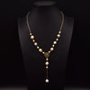 Wholesale Women's Retro Highend Freshwater Pearl Geometric Style Necklace With Electroplating And Regular Chain