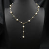 Wholesale Women's Retro Highend Freshwater Pearl Geometric Style Necklace With Electroplating And Regular Chain