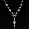Wholesale Women's Retro Highend Freshwater Pearl Geometric Style Necklace With Electroplating And Regular Chain
