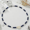 Wholesale Women's Retro Imitation Pearl Glass Alloy Geometric O Chain Necklace With Electroplating