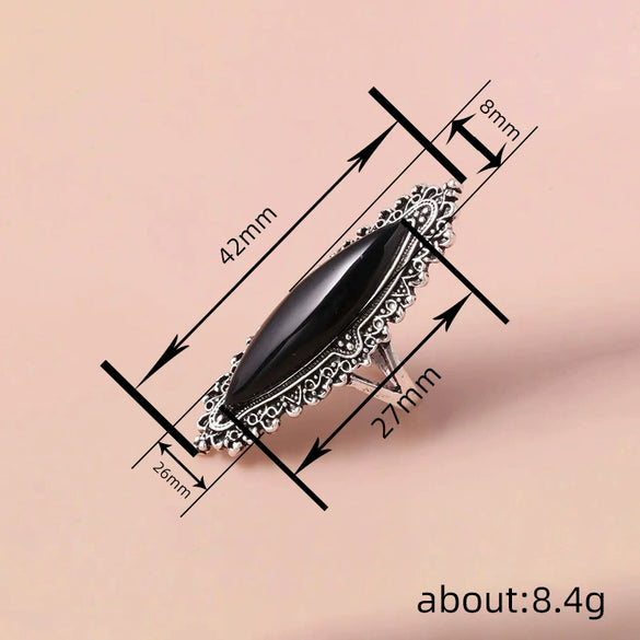 Wholesale Women's Retro Light Luxury Alloy Geometric Ring With Electroplating