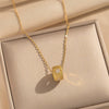 Wholesale Women's Retro Light Luxury Style Star Pattern Copper Zircon Inlaid Gold Plated O Word Chain Small Waist Necklace