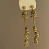 Wholesale Women's Retro Metal Geometric Tassel Earrings With Electroplating Design