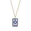 Wholesale Women's Retro Minimalist Geometric Heart Tarot Copper Goldplated Necklace