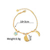 Wholesale Women's Retro Multielement Titanium Steel Fruitshaped Electroplated Bracelet
