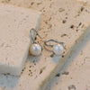 Wholesale Women's Retro Natural Freshwater Pearl Sterling Silver Round Earrings