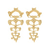 Wholesale Women's Retro Niche Trendy Exaggerated Skeletonshaped Geometric Zinc Alloy Earrings