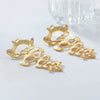 Wholesale Women's Retro Niche Trendy Exaggerated Skeletonshaped Geometric Zinc Alloy Earrings