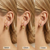Wholesale Women's Retro Original Design Geometric Ushaped Titanium Steel And Stainless Steel Gold Plated Earrings