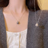 Wholesale Women's Retro Pearl Clavicle Chain Necklace Copper Geometric Heart Bow Electroplated