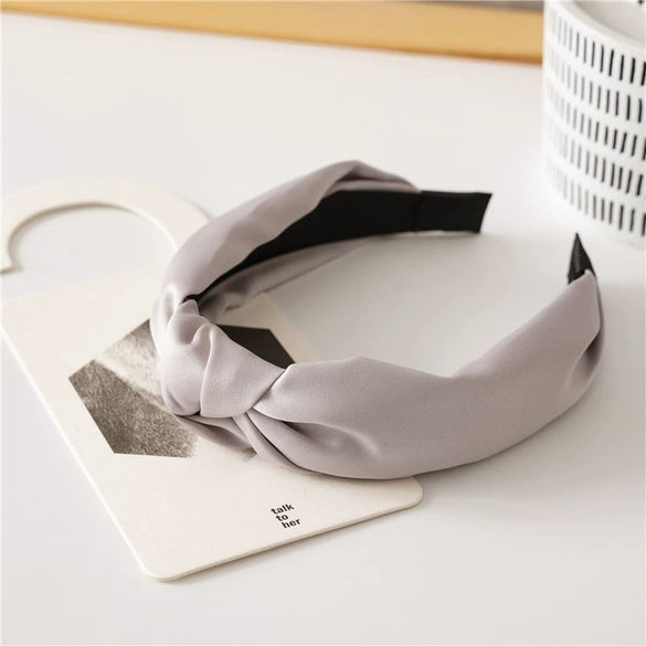 Wholesale Women's Retro Satin Handmade Knotted Hair Band Hair Accessories