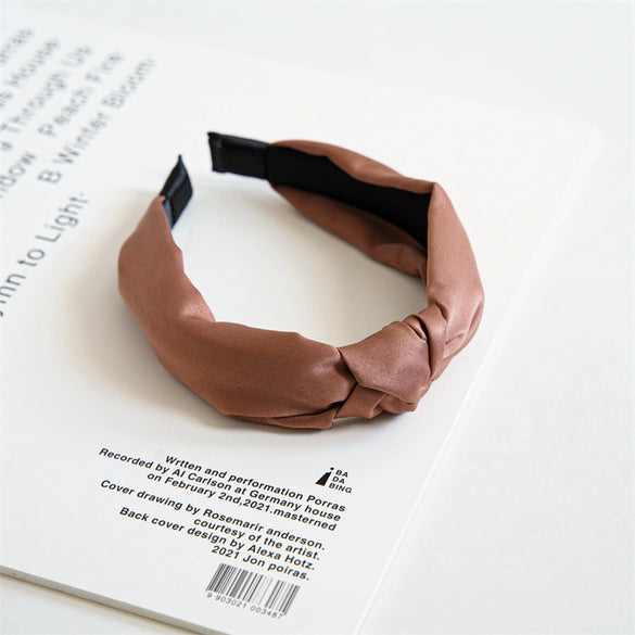 Wholesale Women's Retro Satin Handmade Knotted Hair Band Hair Accessories