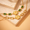 Wholesale Women's Retro Style Stainless Steel Plum Blossom Goldplated Jewelry Bracelet
