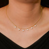 Wholesale Women's Retro Style Sterling Silver Geometric Necklace With Shell Pearl