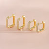 Wholesale Women's Retro Stylish Geometric Copper Electroplated Earrings