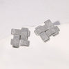 Wholesale Women's Retro Temperament Geometric Stainless Steel Electroplated Earrings