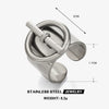 Wholesale Women's Retro Temperament Geometric Stainless Steel Open Ring With Ot Buckle And Electroplating