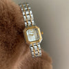 Wholesale Women's Retro Vintage Quartz Watch With Metal Strap And Rectangle Dial