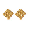 Wholesale Women's Retro Woven Geometric Electroplated Stainless Steel Earrings Ins Style