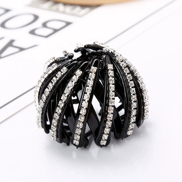 Wholesale Women's Rhinestone Ponytail Clip Handmade Ball Head Hair Grip