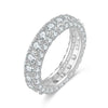 Wholesale Women's Ring S925 Silver Geometric Hip Hop Style