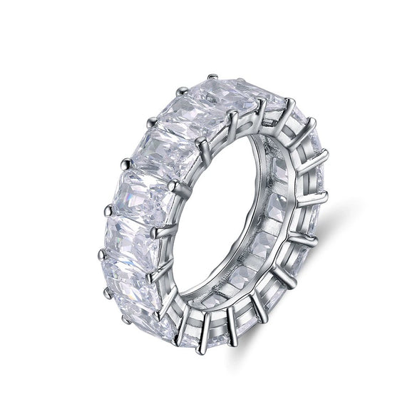 Wholesale Women's Ring S925 Silver Geometric Hip Hop Style