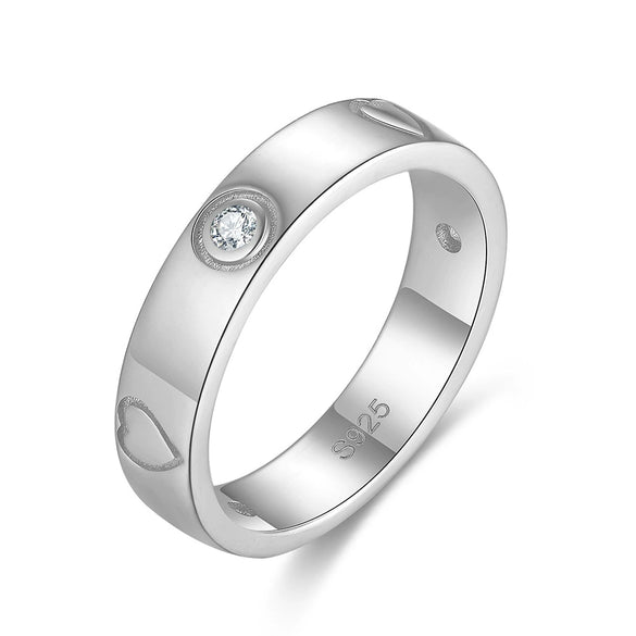Wholesale Women's Ring S925 Silver Geometric Hip Hop Style