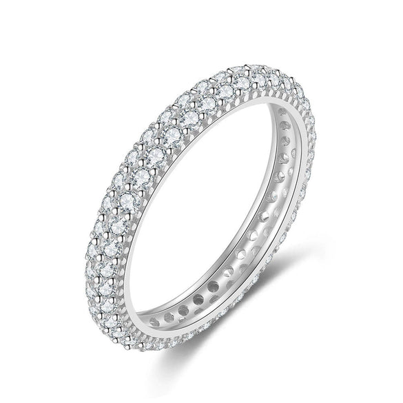 Wholesale Women's Ring S925 Silver Geometric Hip Hop Style