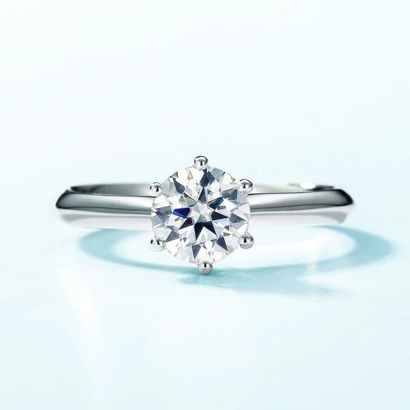 Wholesale Women's Ring S925 Silver Geometric Style Diamond Inlaid