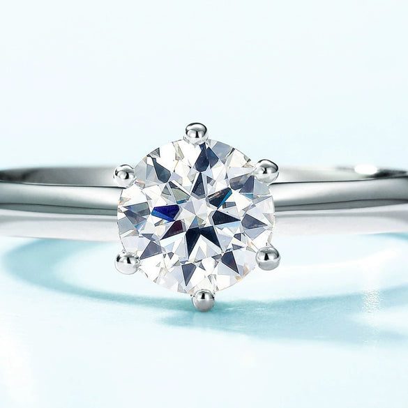 Wholesale Women's Ring S925 Silver Geometric Style Diamond Inlaid