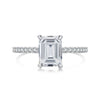 Wholesale Women's Ring S925 Sterling Silver Geometric Design Electroplated With Ice Flower High Carbon Diamond Zircon