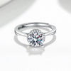 Wholesale Women's Ring S925 Sterling Silver Geometric Electroplating Style