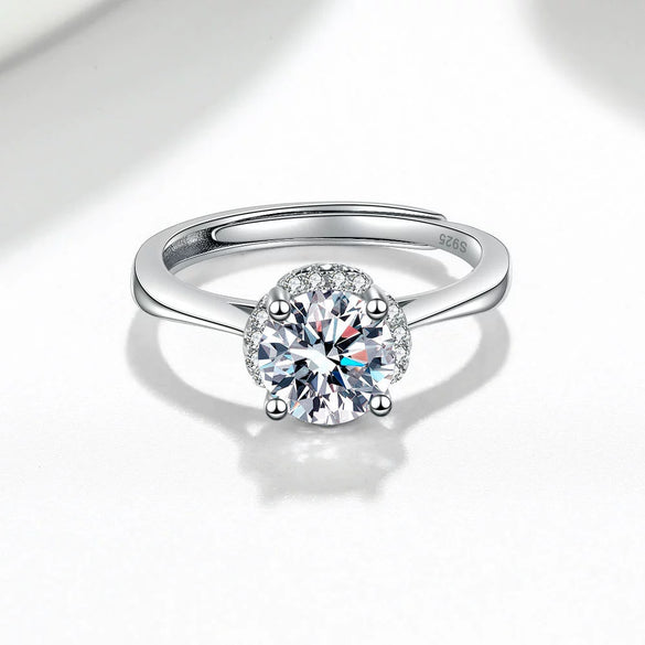 Wholesale Women's Ring S925 Sterling Silver Geometric Electroplating Style
