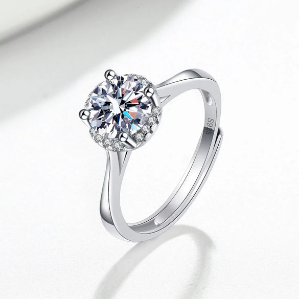 Wholesale Women's Ring S925 Sterling Silver Geometric Electroplating Style