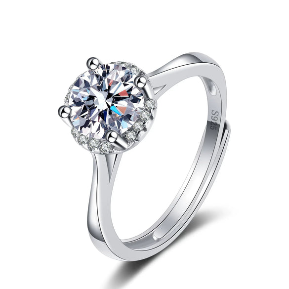Wholesale Women's Ring S925 Sterling Silver Geometric Electroplating Style