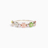 Wholesale Women's Ring S925 Sterling Silver Geometric Flower Diamond Electroplated