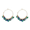 Wholesale Women's Round Alloy Resin Geometric Weaving Earrings
